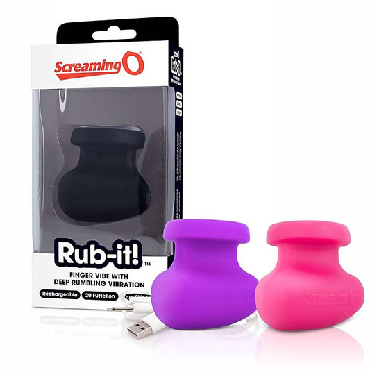 Charged Rub-it Rechargeable Finger Vibrator by Screaming O