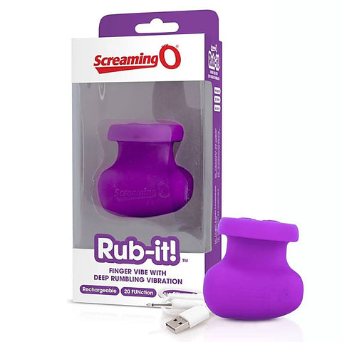 Charged Rub-it Rechargeable Finger Vibrator by Screaming O