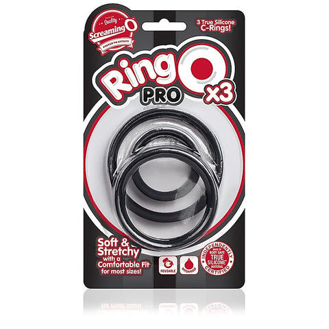 RingO Pro X3 Super Stretchy Cock Rings Set by Screaming O
