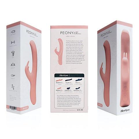 Herspot Peony Bloom Rabbit Vibrator by Fleshlight