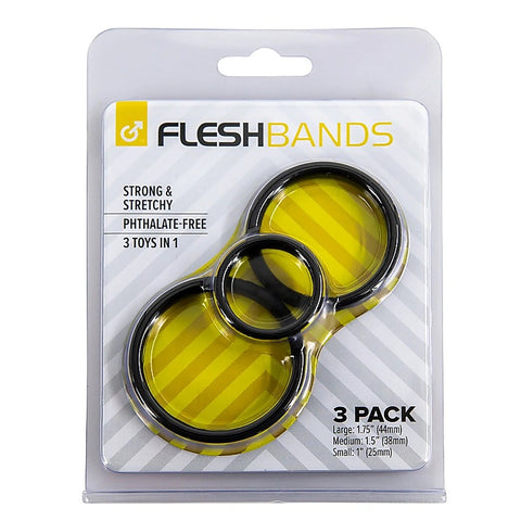 FleshBands 3 Pack Super Stretchy Cock Ring by Fleshlight