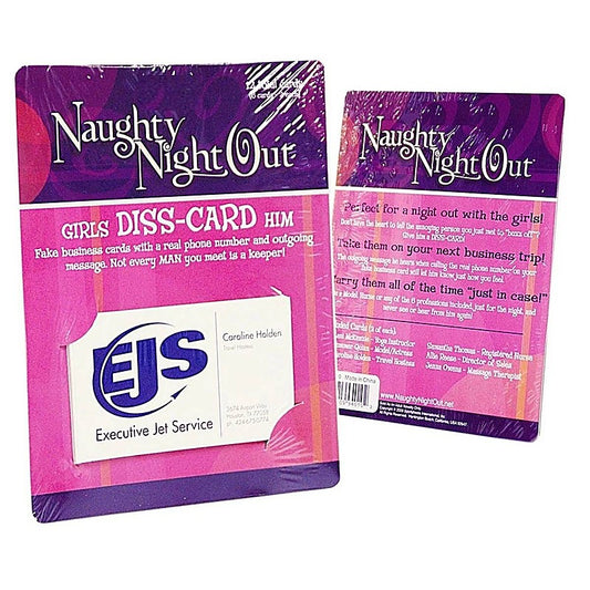 Naughty Night Out Girls Diss-card Him by Adam & Eve