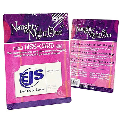 Naughty Night Out Girls Diss-card Him by Adam & Eve