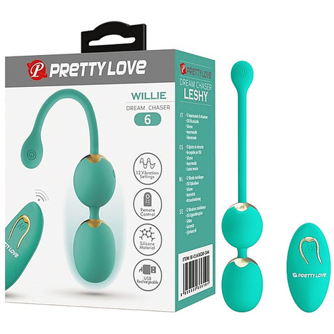 Rechargeable Wilie Dream Chaser Vibrating Love Eggs by Baile