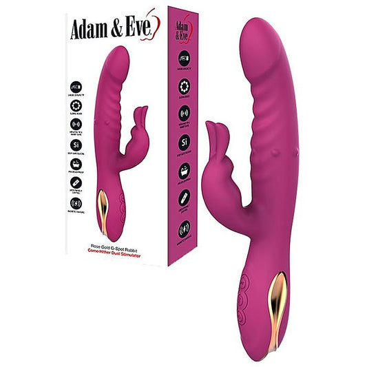 ROSE GOLD G-SPOT RABBIT Vibrator by Adam & Eve