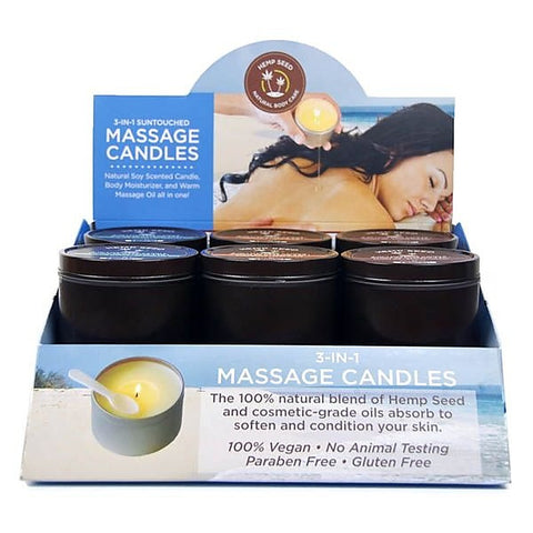 Hemp Seed 3-In-1 Massage Adult Candle by Earthly Body