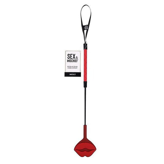 S&M Exs & Ohs Kiss Silicone Tipped Crop by Sportsheets