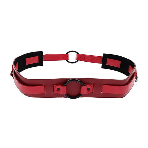S&M Exs & Ohs Bound and Belted BDSM Collar by Sportsheets