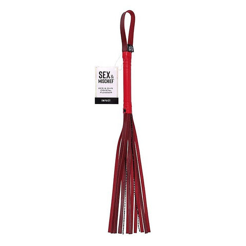 S&M Exs & Ohs Crystal BDSM Flogger Whip by Sportsheets