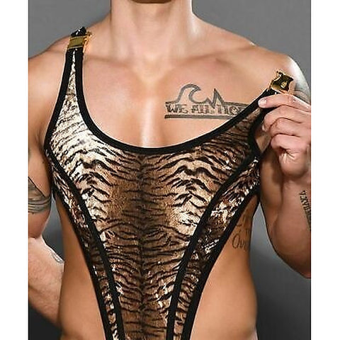 Plush Tiger Men's Singlet by Andrew Christian