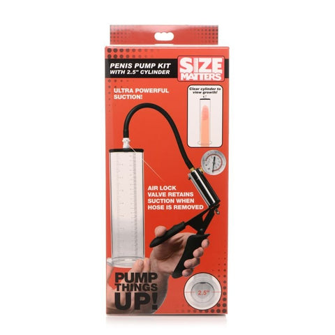 Penis Pump Kit with 2.5" Cylinder by XR Brands