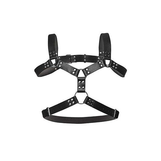Strict 6 O-Ring BDSM Play Adjustable Chest Harness