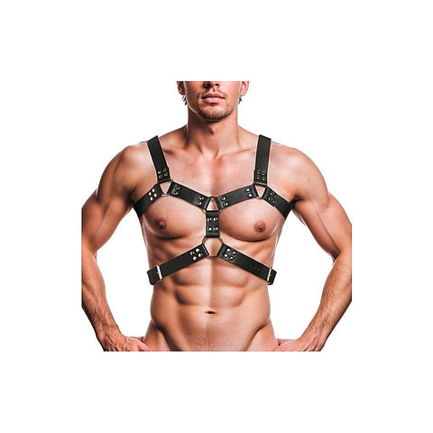 Strict 6 O-Ring BDSM Play Adjustable Chest Harness