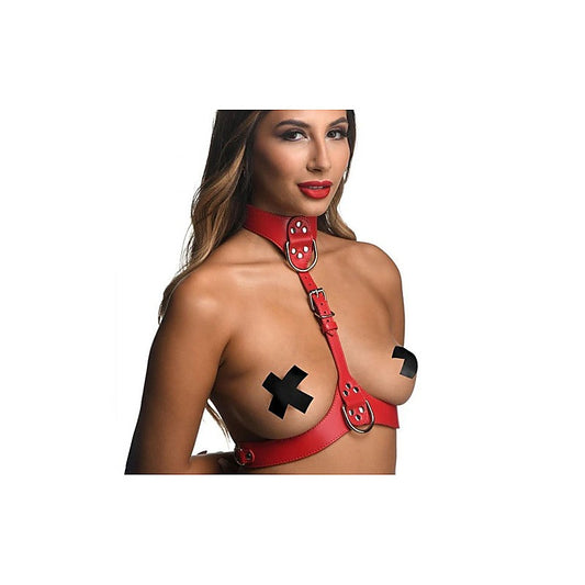Strict Vegan Leather Female Chest Harness by XR Brands