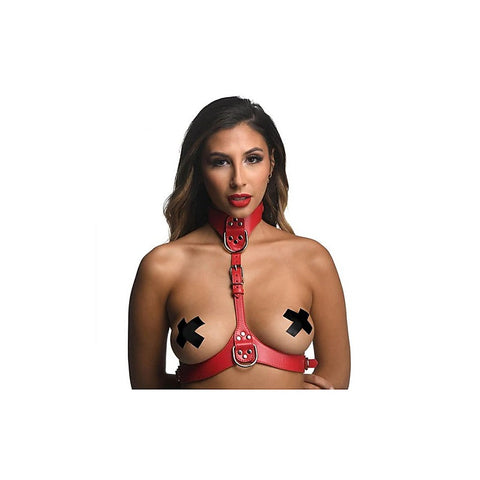 Strict Vegan Leather Female Chest Harness by XR Brands