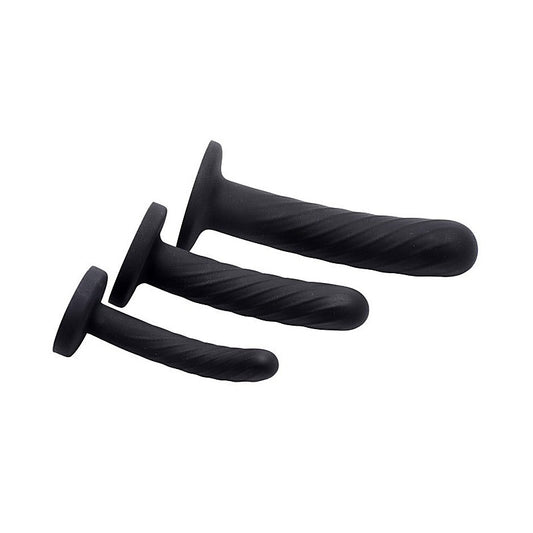 Strap U Trinity Strap On Silicone Dildo Set by XR Brands