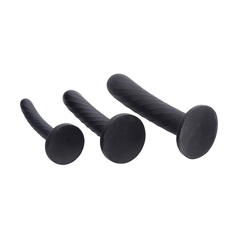 Strap U Trinity Strap On Silicone Dildo Set by XR Brands