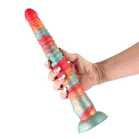 Colours Stacked 12 Inch Silicone Dildo by NS Novelties