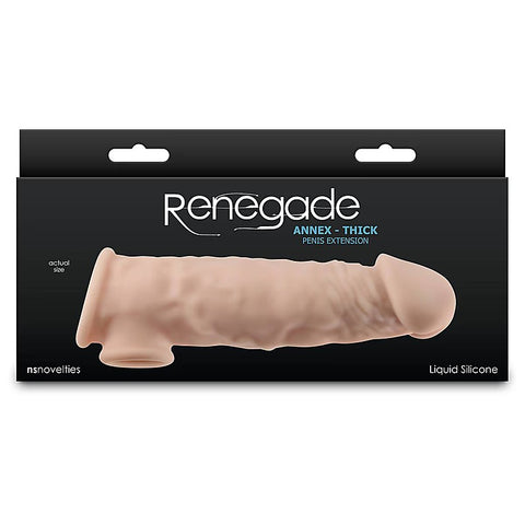 Renegade Annex Thick Silicone Penis Sleeve by NS Novelties