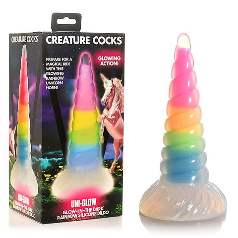 Creature Cocks Uni-Glow Unicorn Fantasy Dildo by XR Brands