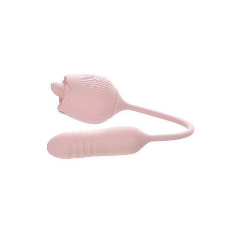 THRUST & TICKLE Rose Clitoral Vibrator by Adam & Eve
