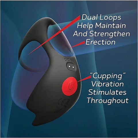 Red Dot V3 Rechargeable Cock and Ball Ring by Icon Brands