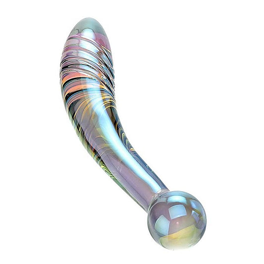 FAIRY WAND Ridged Glass Dildo by Adam & Eve
