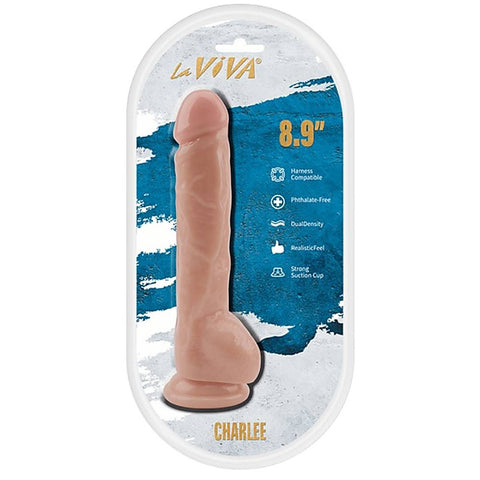 Charlee 8.9 Inches Realistic Dong by La Viva