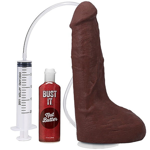 9.5 Inch Ultraskyn Squirting Cock With Balls by Doc Johnson