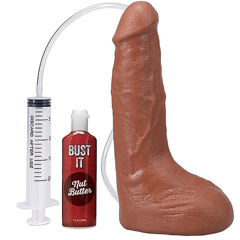 9.5 Inch Ultraskyn Squirting Cock With Balls by Doc Johnson