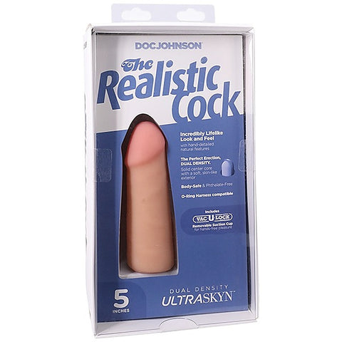Vac-U-Lock 5 Inch Realistic Cock by Doc Johnson