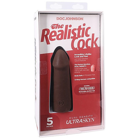 Vac-U-Lock 5 Inch Realistic Cock by Doc Johnson