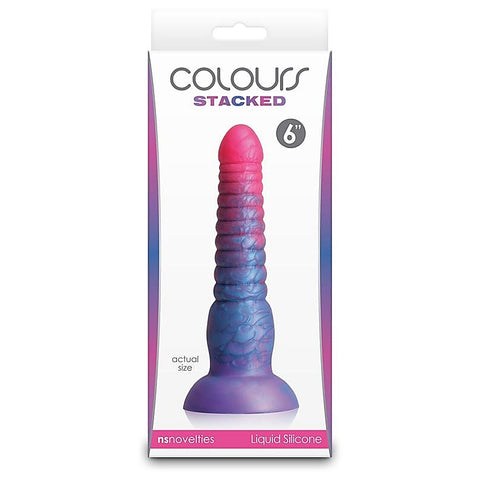 Colours Stacked 6 Inch Realistic Dildo by NS Novelties