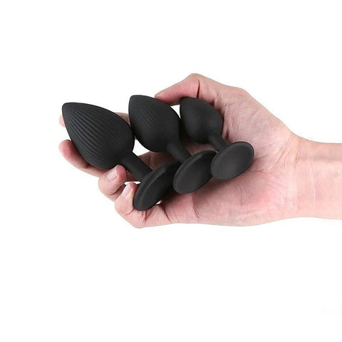 Renegade Triple Ace Textured Anal Plug Kit by NS Novelties