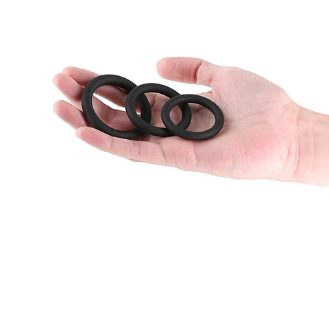 Renegade 3 Piece Slim Stretchy Cock Rings by NS Novelties
