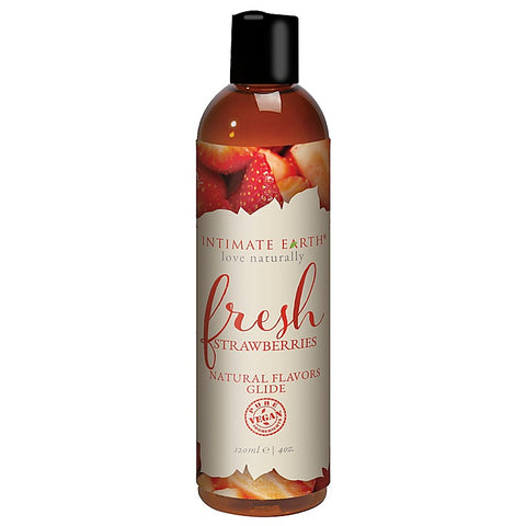 Fresh Strawberries Natural Flavors Glide by Intimate Earth