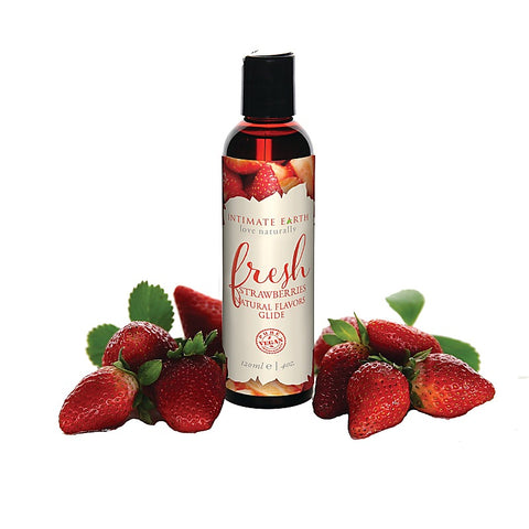 Fresh Strawberries Natural Flavors Glide by Intimate Earth