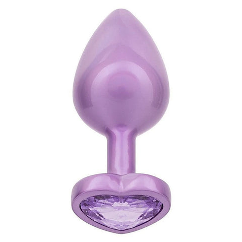 Jewel Amethyst Heart Shape Butt Plug by California Exotics