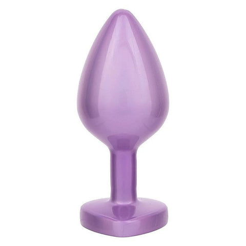 Jewel Amethyst Heart Shape Butt Plug by California Exotics