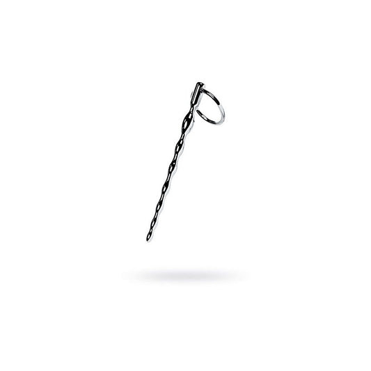 Metal Silver Braided Urethral Plug by ToyFa
