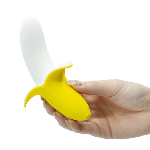 Banana Bliss 13 cm Silicone Vibrator by BMS Factory