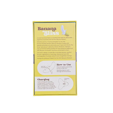 Banana Bliss 13 cm Silicone Vibrator by BMS Factory