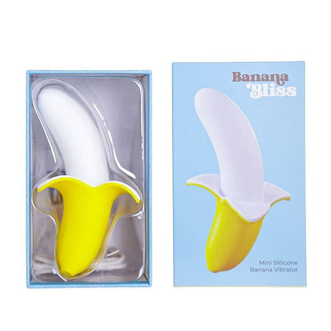 Banana Bliss 13 cm Silicone Vibrator by BMS Factory