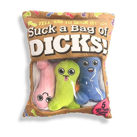 Suck A Bag Of Dicks Plushy Pillows by Little Genie