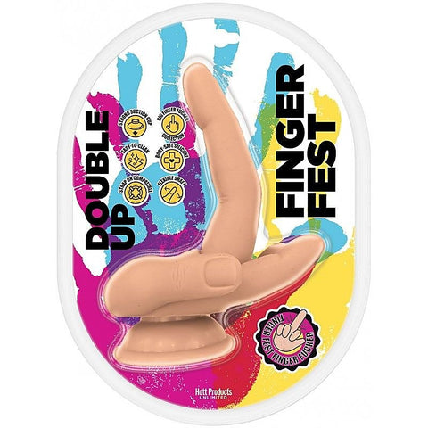 Finger Fest Double Up Realistic Dildo by Hott Products
