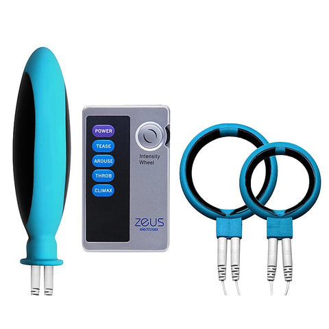 Zeus Mingle 4 Piece Electro Couples Sex Kit by XR Brands