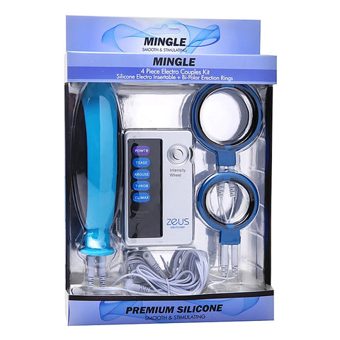 Zeus Mingle 4 Piece Electro Couples Sex Kit by XR Brands