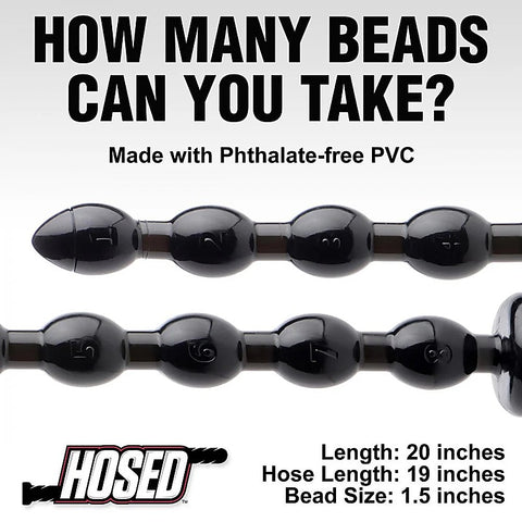 Hosed 19 Inches Beaded Textured Anal Snake Beads
