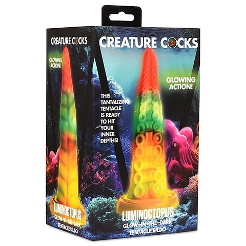 Luminoctopus GITD Tentacle Fantasy Dildo by XR Brands