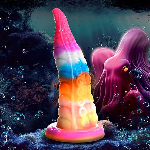 Luminoctopus GITD Tentacle Fantasy Dildo by XR Brands